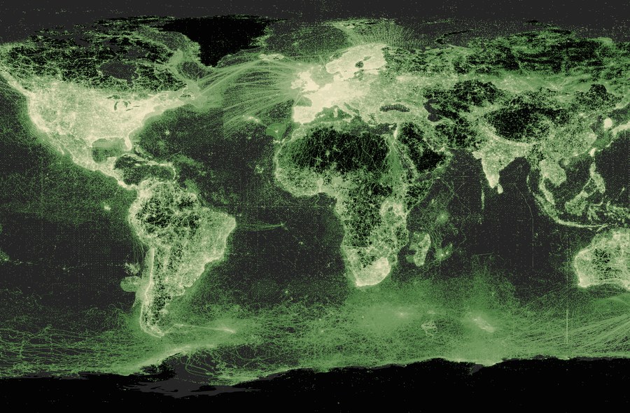 Every species observation in GBIF, plotted.